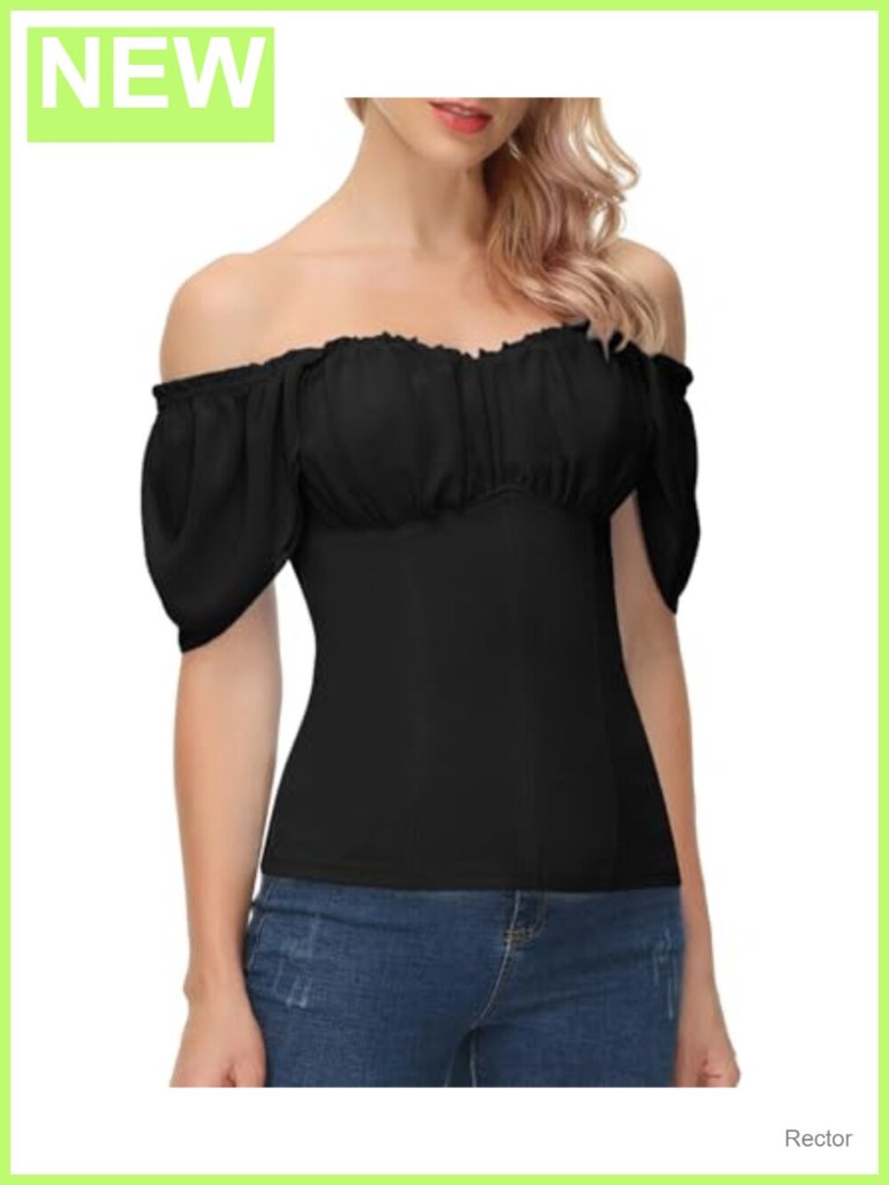 Women's Off Shoulder Renaissance Blouse Peasant Top